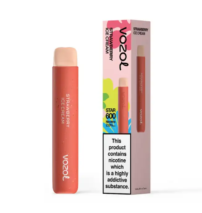 Vozol 600 - Strawberry Ice Cream